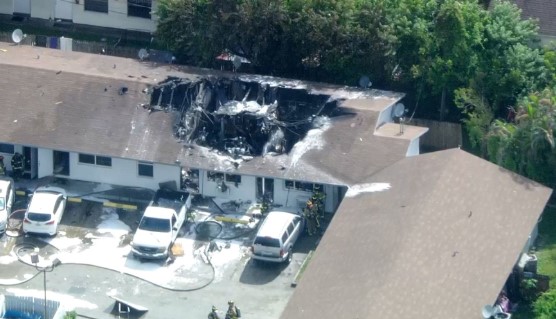 Helicopter Crashes into Apartment Complex in Florida, No Residents Injured
